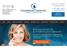 Tablet Screenshot of chandlercosmetic.com